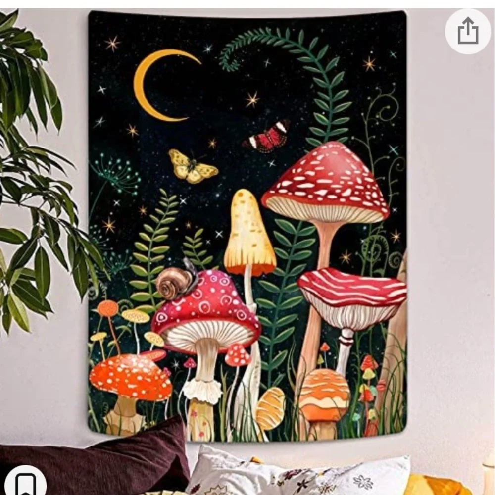 Mushroom Tapestry - Picture 1 of 3